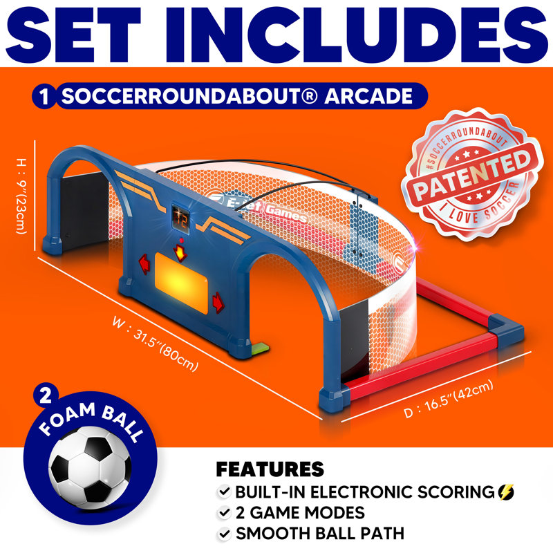 Jeu d'arcade de soccer au rond-point