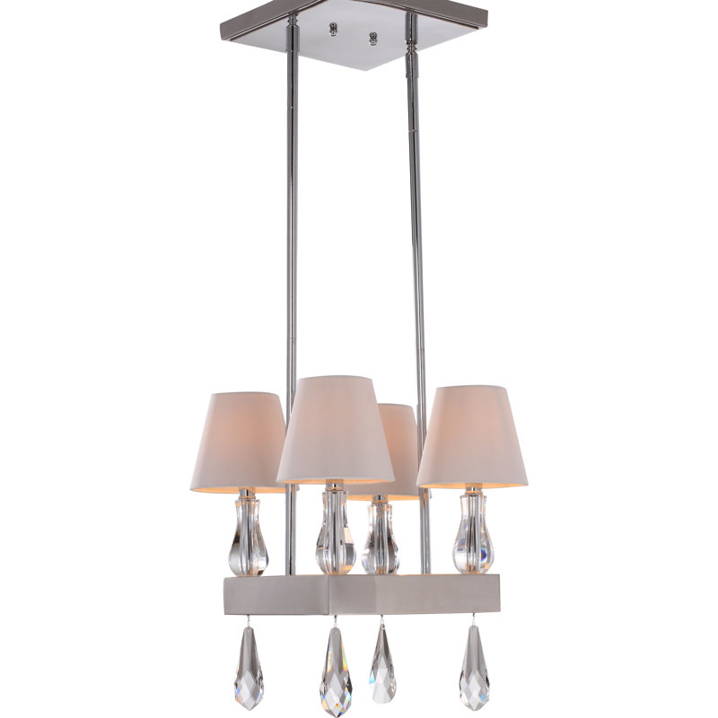 Lustre géométrique grise 4 lumières Preciado