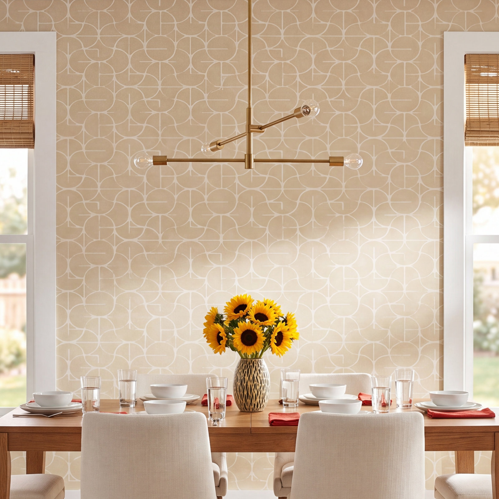 Teddy Wallpaper Double Roll, Straw