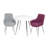 Paz Kids 3 Piece Round and Chair Set-1250070473