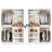 Closet System with Shoe Racks & Hanging Rods-1040279018