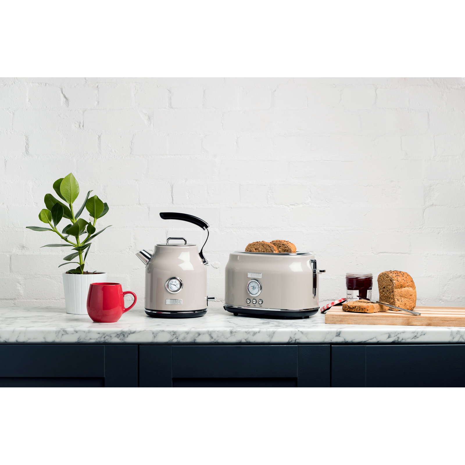 HADEN Dorset 2-Slice Toaster, Putty