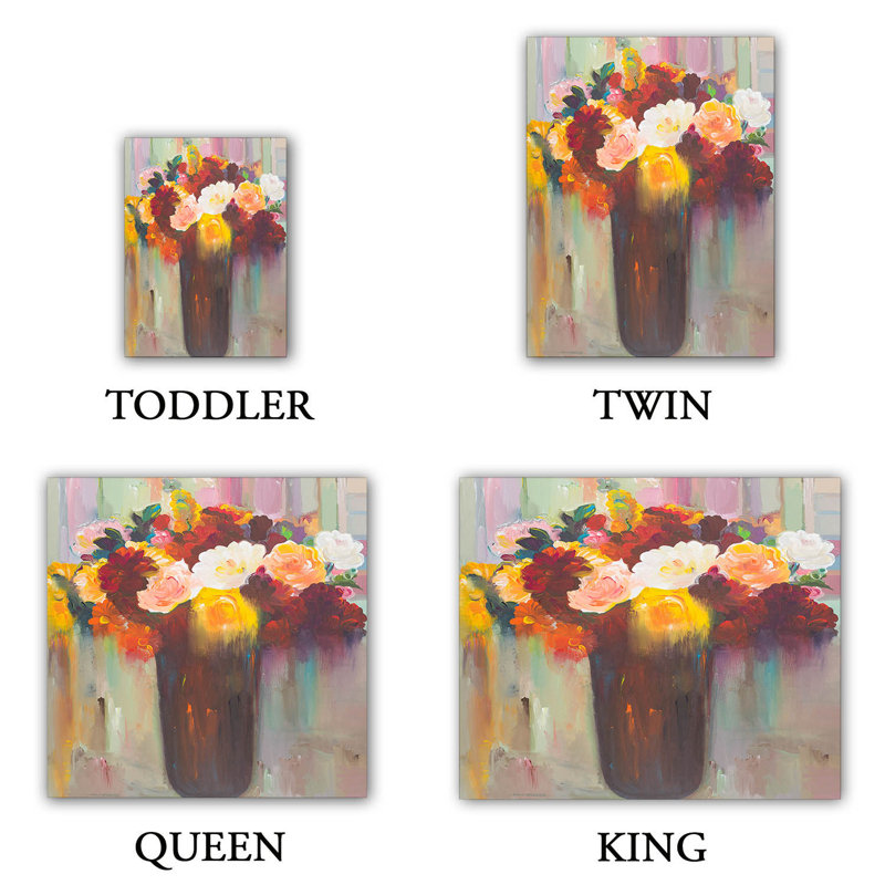  Housses de couette Bouquet de fleurs en microfibre, Grand
