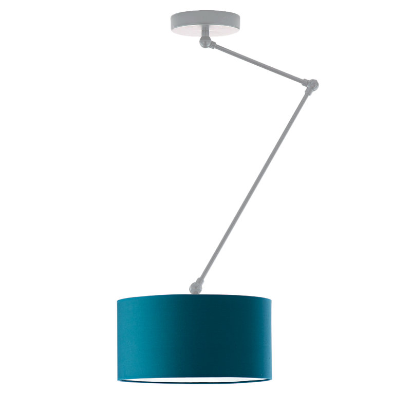 Shiryl 1 - Light Novelty Chandelier, Silver, Teal