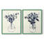 Vase floral indigo I - impression encadrée de qualité supérieure - prêt à être accroché - aucun clou requis - aucun clou requis-2056381510-2056381496