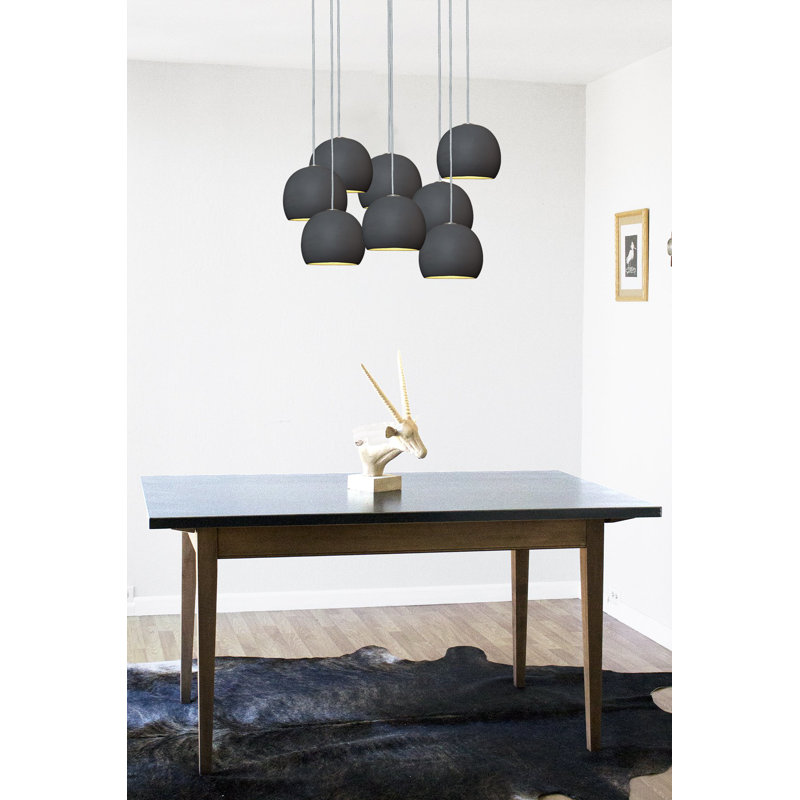 Clay 8 - Light Chandelier, 48" H x 18" W x 18" D