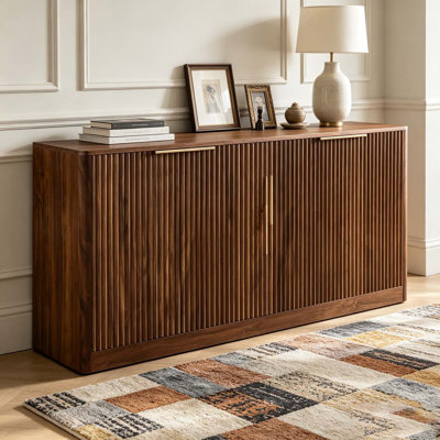 4-Door Wavy Storage Cabinet