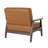 Amarillo 36.6" Wide Faux Leather Accent Chair with Solid Wood Frame-1315814887