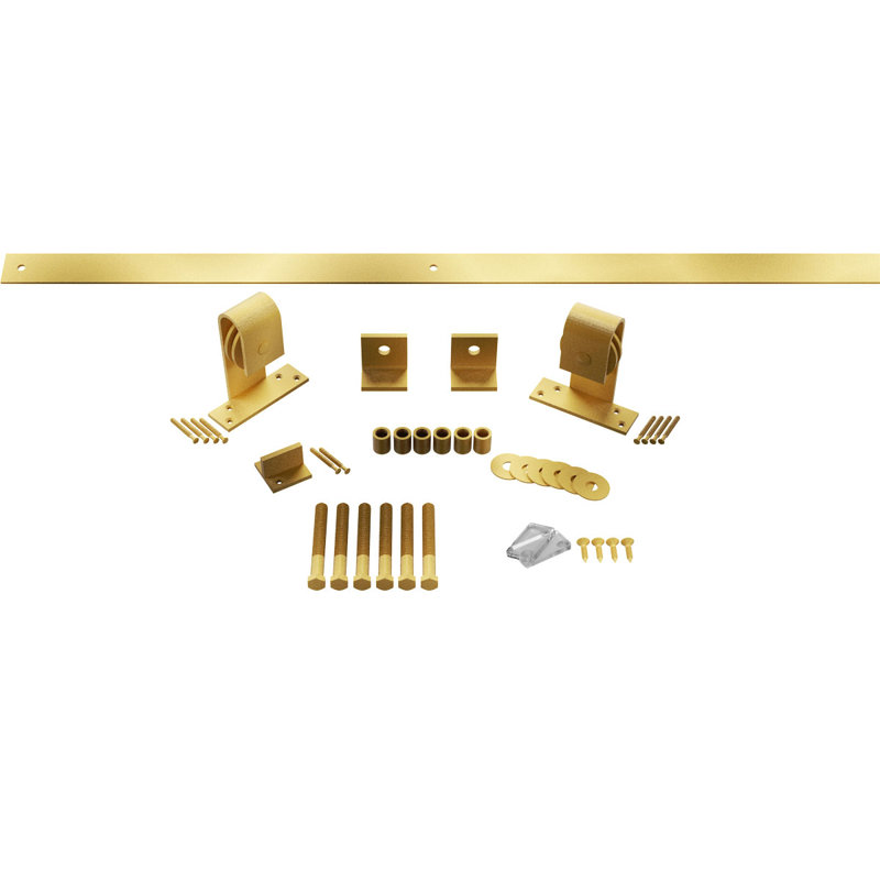 Ensemble de quincaillerie pour porte de grange standard Premium, Or Jacob, 60 po