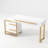 47" Modern White Makeup Vanity Desk with Flip-Top Mirror-890971350