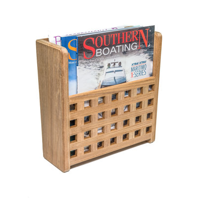 Premium Grade Teak Magazine & Book Holder