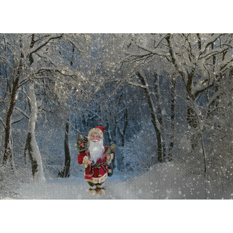 Tapis gris Santa Claus, Rectangle 4 pi x 6 pi