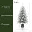 Arbre de Noël artificiel enneigé 5,5 pi