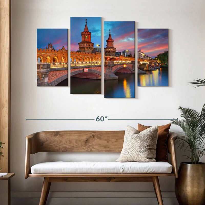 Pont Sireci Oberbaum, Berlin, H 32 po x l 52 po