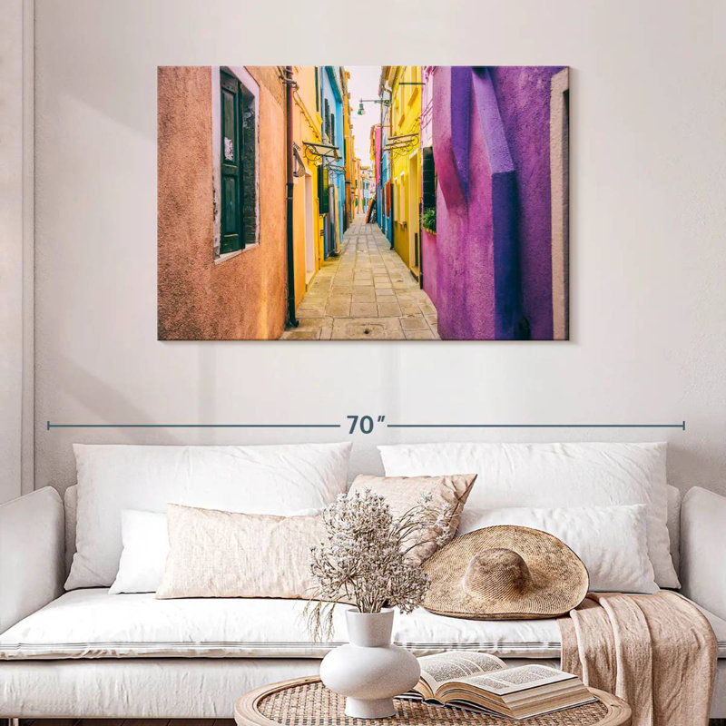 Kavia Burano Alley, 30" H x 45" W
