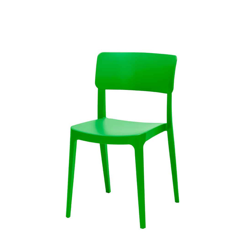 Chaise de patio empilable Albany, Vert