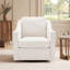 Modern Swivel Armchair W/ Removable Cushions, 360° Rotation & Thick Padding for Living Room-1048192228