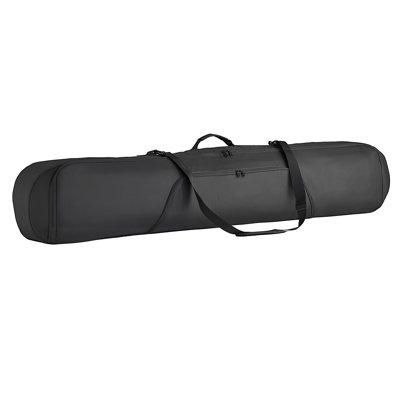 Sac de planche à neige, jusqu'à 65 po / 165 cm, sac à skis et planches à neige rembourré pour le transport aérien, tissu Oxford imperméable 600D, avec sangles intérieures réglables, pour bâtons de skis, gants, bottes de casque (noir)