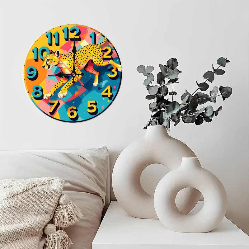 Horloge murale guépard 39 pi