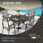 VRSHWO"Outdoor Round Patio Dining Table For 4-6(Only Including Table)-1416807116