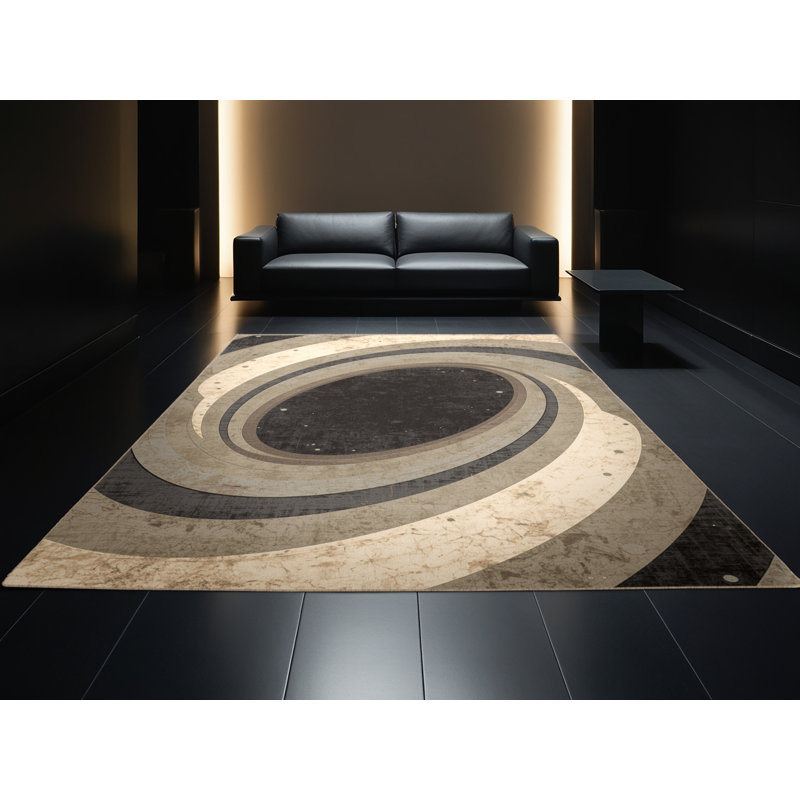 Tapis lavable à la machine Paizley, 2 x 5