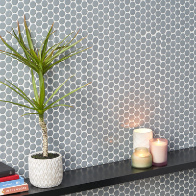 Zen 12.32'' W x 12.99'' L Ceramic Penny Round Mosaic Floor and Wall Tile (1.11 sq. ft./ each)