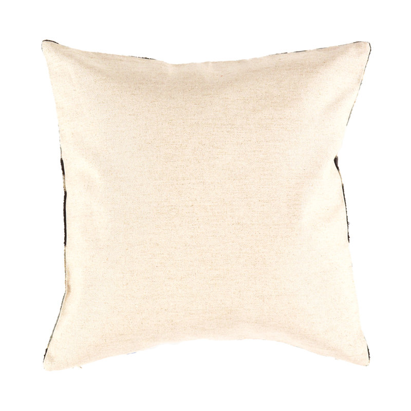 Square Pillow Cover & Insert, Gray Ikat, 20"H x 20"W