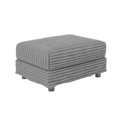 Repose-pieds moelleux en velours côtelé pour canapés 2, 3 et 4 places, multifonctionnel et durable pour les salons et les bureaux