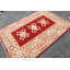 Tapis rouge fait à la main de style turc pour le décor de salon avec une influence bohémienne, idéal comme grand tapis