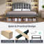 Estella Beige Velvet Upholstered 5Ft King Bed With Storage Compartments And Drawers With Adjustable Headboard,150 X 200 Cm (No Mattress)-436168736-436168743