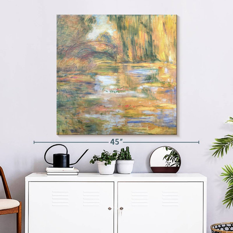 Avery Waterlily Pond - Le pont, H 33 po x l 33 po