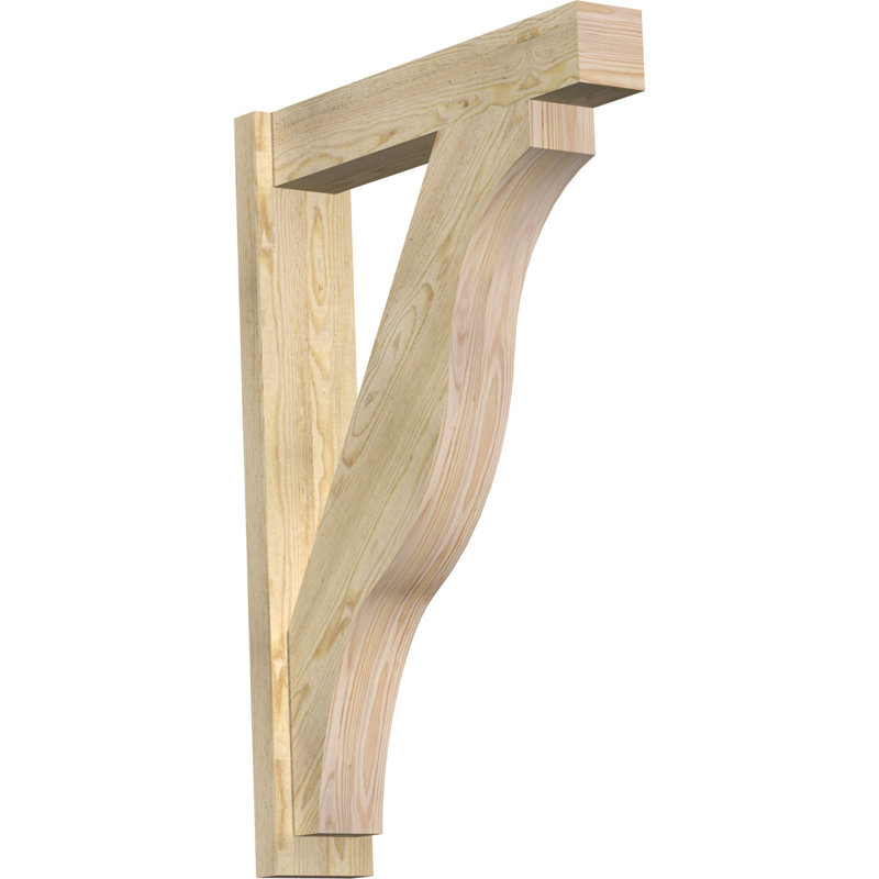 Funston Block Outlooker, 6" W Douglas Fir (Rough Sawn), 28" D x 40" H