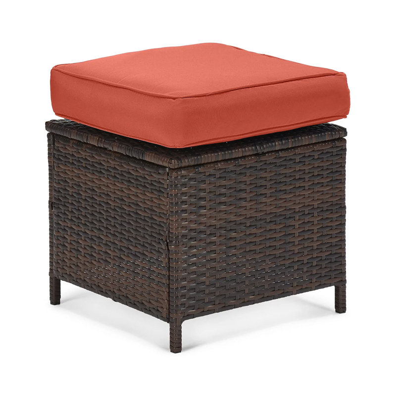 33'' Wide Wicker Patio Sectional with Cushions