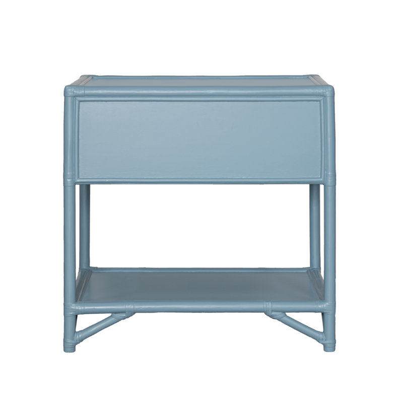 Olivia Collection 1 - Drawer Nightstand, Pool Blue