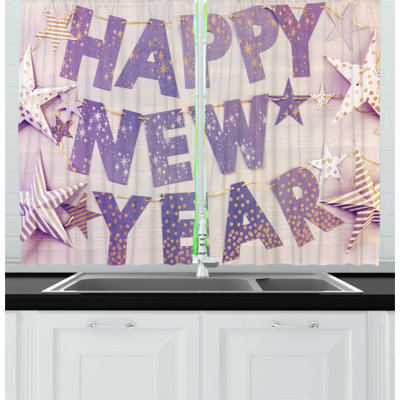 Ruffled Kitchen Curtain