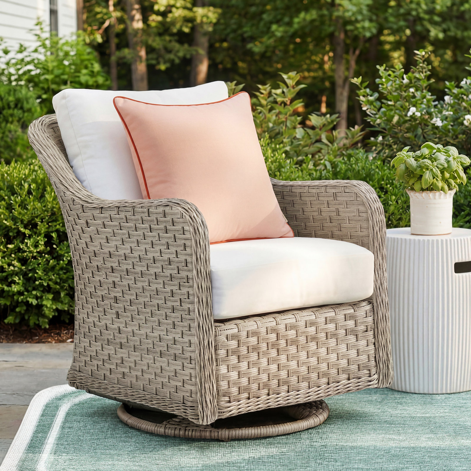 Sky Outdoor Glider with Sunbrella® Cushions, Canvas Canvas Sunbrella® Canvas