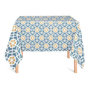 Dasani And Yellow Circle Hex Tablecloth