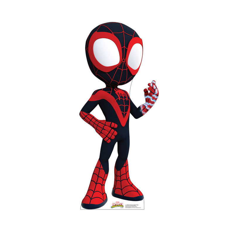 42 x 18 Inch Miles Morales Spider-Man Cardboard Cutout