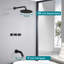 Three Handles Tub & Shower Faucet with Rough in-Valve-93839035