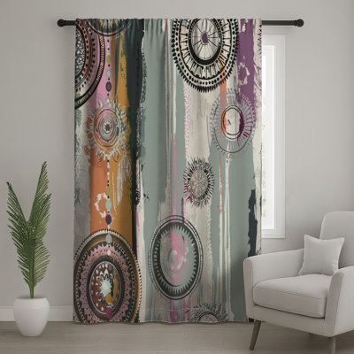 Rideaux transparents et occultants Mandala