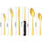 Gold And Silverware Set