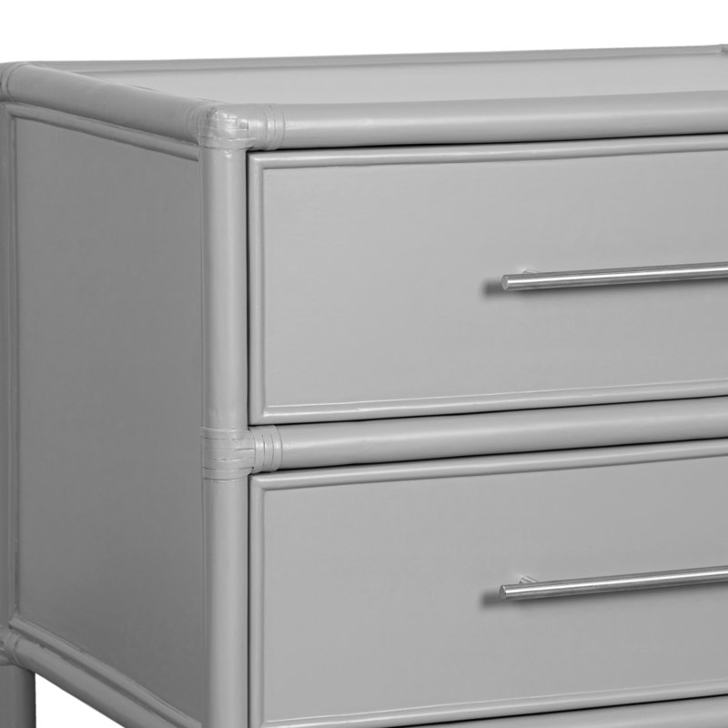 Venice 2 - Drawer Nightstand, Light Gray
