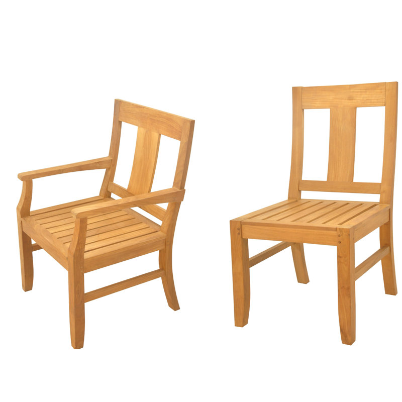 Osborne Outdoor 13 - Piece Teak Dining Set, 10, 30.5" H x 82" L x 40" W
