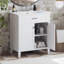 Meuble-lavabo de 30 po avec lavabo en céramique, porte à fermeture en douceur et tablettes réglables-981384747-981384744