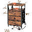 Metal Bedside Table-1753395431
