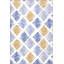 Tapis lavable à motif de losanges de couleur glace et jaune-1816992899