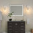 Cadal Modern Steel Armed Sconce with Cone Clear Glass Shade Wall Sconces -763612562