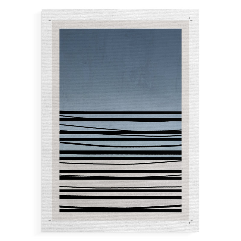 Abstracto Azul II - Impression sur toile seulement - NON-CADRE, H 27 po x l 18 po