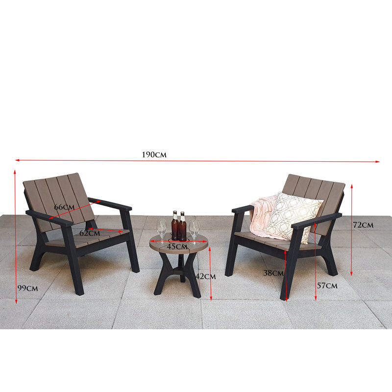 Lombardy 2 Seater Conversation Set