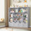 Bibliothèque pour enfants 49,4 W avec 4 tiroirs amovibles, rangement pour cubes